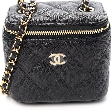 chanel small vanity case black|chanel vanity bag 2021.